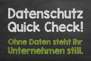 Dienstleistungen Datenschutz Quick Check